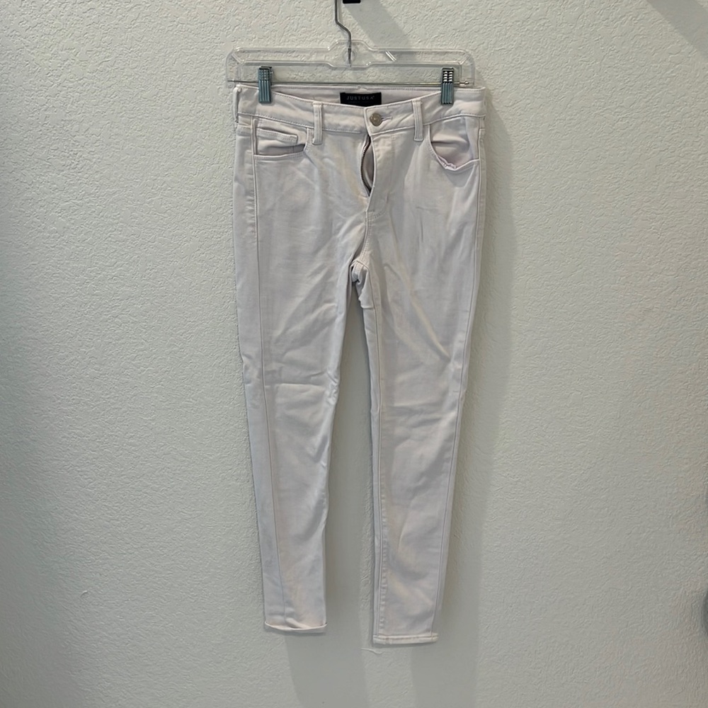 Worn once, white skinny jeans, size 3